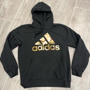 Adidas Hooded Sweatshirt Men’s Size Medium Camouflage Logo